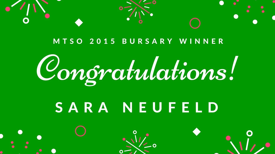 Our Bursary Winner: Sara Neufeld