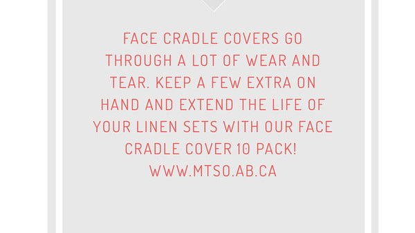 Save Your Linen Sets: Buy 10-pack Face Cradle Covers