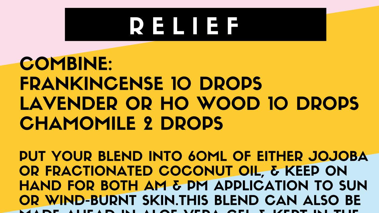 Make Your Own! Sun and Wind Relief Essential Oil Blend