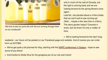 Welcome Spring! Our April Newsletter