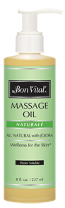 Naturale Massage Oil from Bon Vital - 8 oz pump