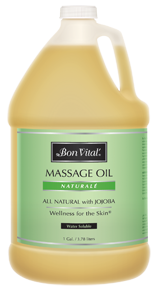naturale massage oil from Bon Vital, unscented gallon