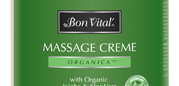 organica massage creme from Bon Vital, gallon size