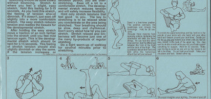upper and lower leg stretches - instruction sheet from Activetics