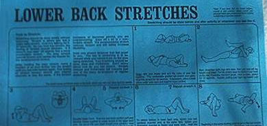 lower back stretches - instruction sheet from Activetics