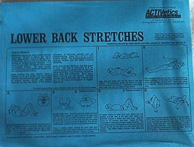 lower back stretches - instruction sheet from Activetics