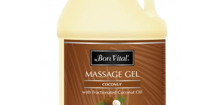 I gallon coconut massage gel from Bon Vital