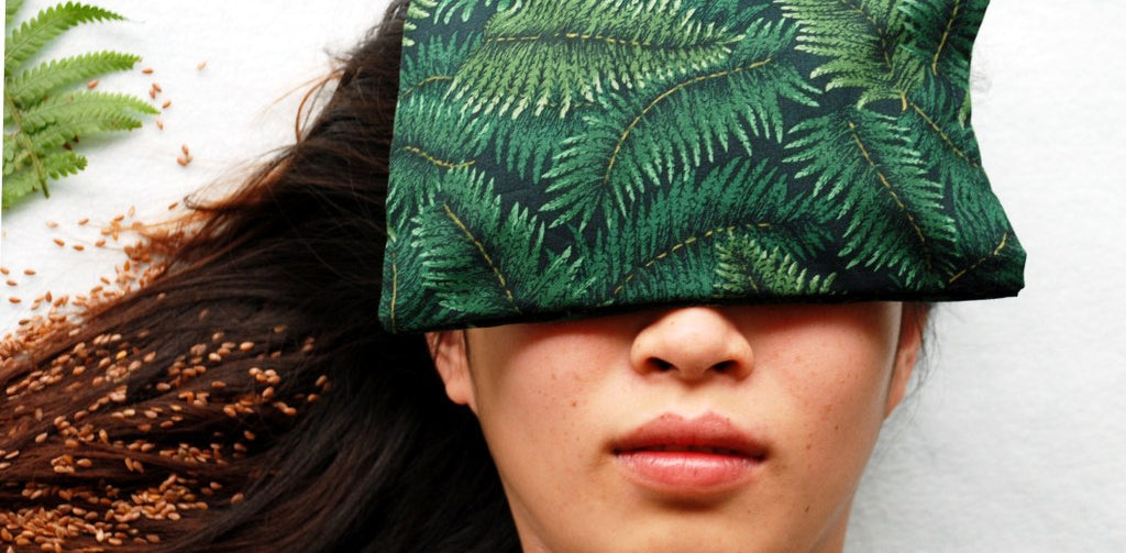 Flax eye pillow for relaxation