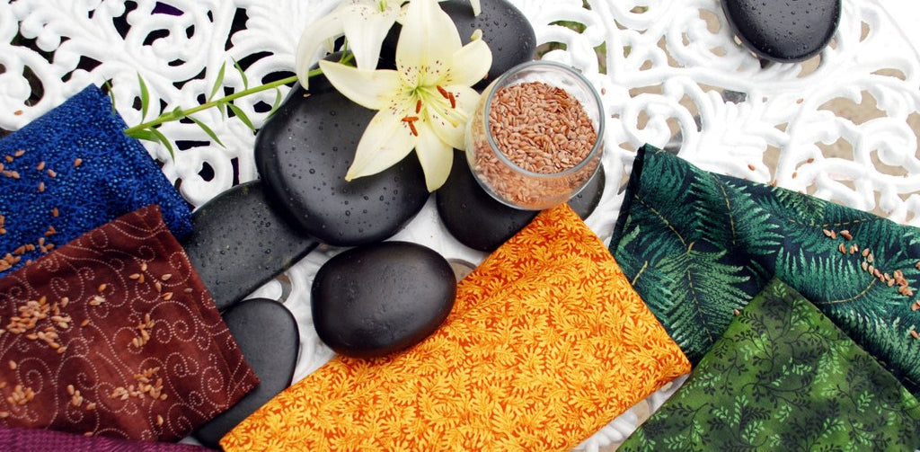 eye pillow with natural flax