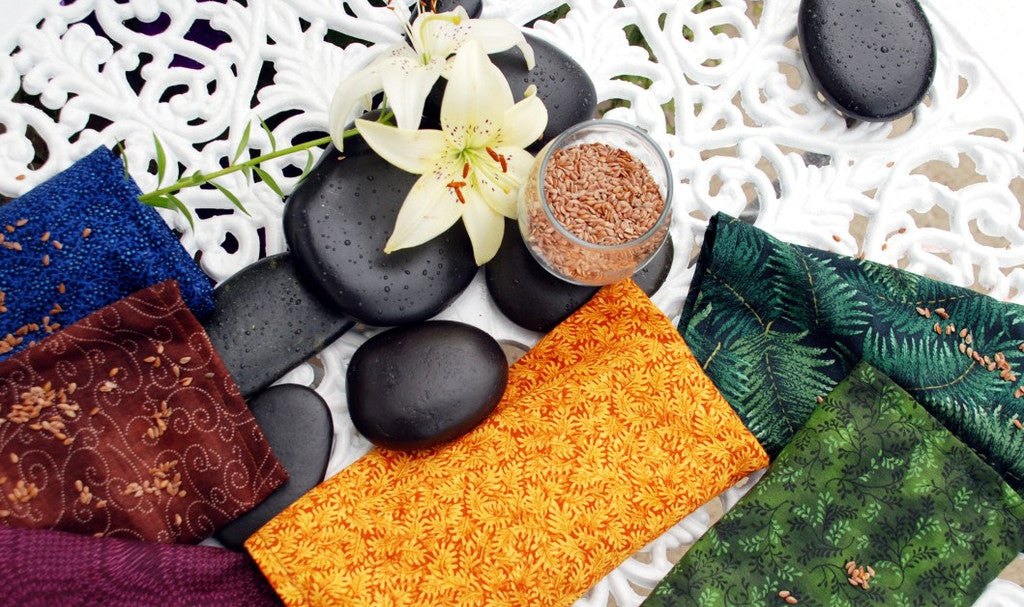 eye pillow with natural flax