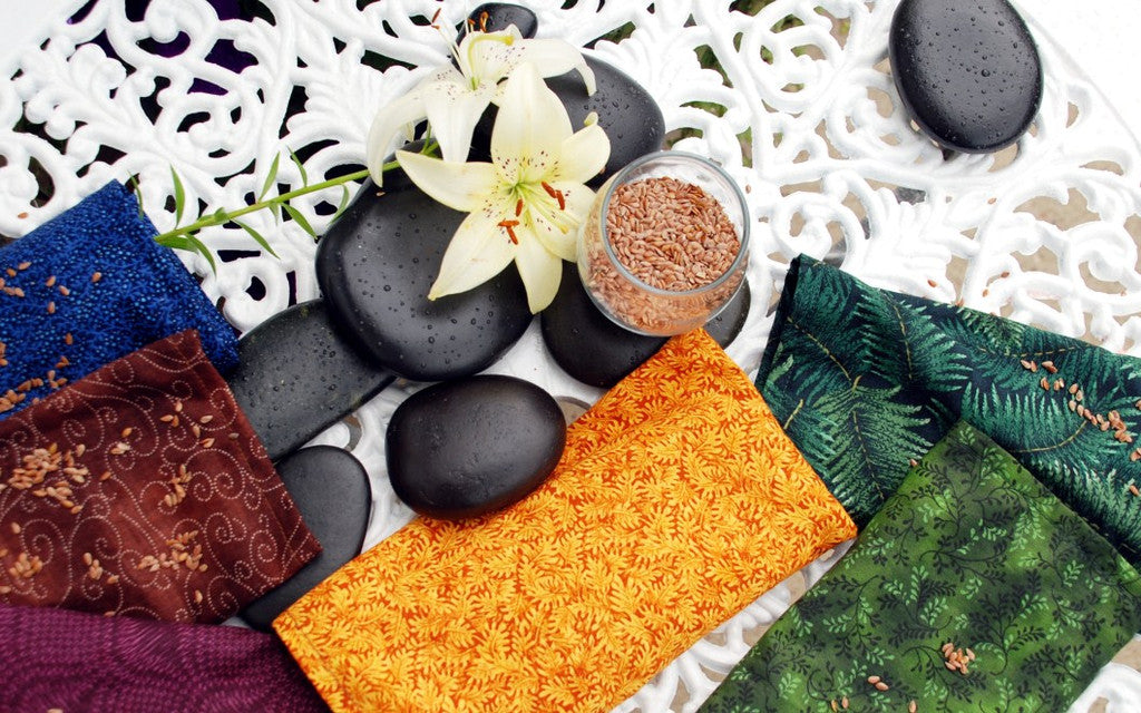 eye pillow with natural flax