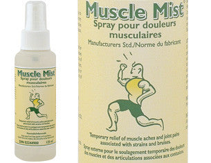 Muscle Mist herbal spray analgesic for muscle, sinus and headache
