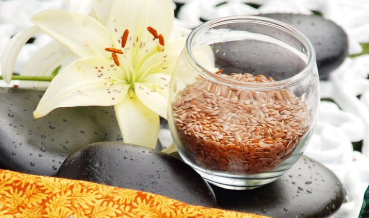 Natural flax and cotton eye pillows