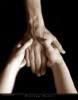 Photo print for decor - massage hands