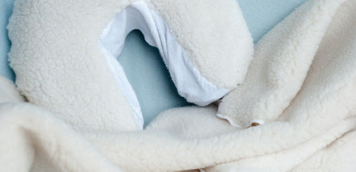 Fleece set, Sherpa fleece massage table cover and face cradle cover