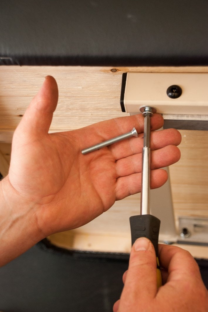 Setup for Prairie Electric Massage Table needs only 6 screws