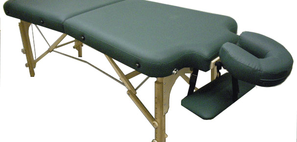 Massage Tables - Prairie Double Contour massage table, egonomic portable