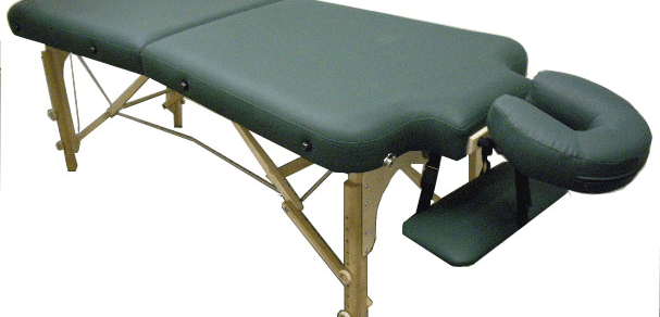Massage Tables - Prairie Double Contour massage table, egonomic portable