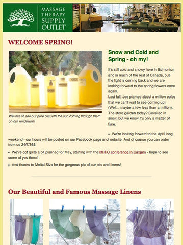 Welcome Spring! Our April Newsletter