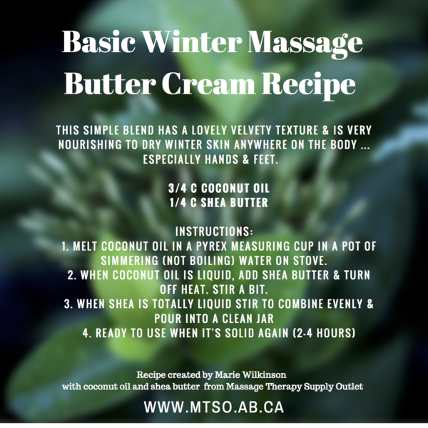 Basic ￼Winter Massage Butter Cream Recipe