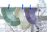 Massage face cradle cover set in polycotton hanging on a clothesline