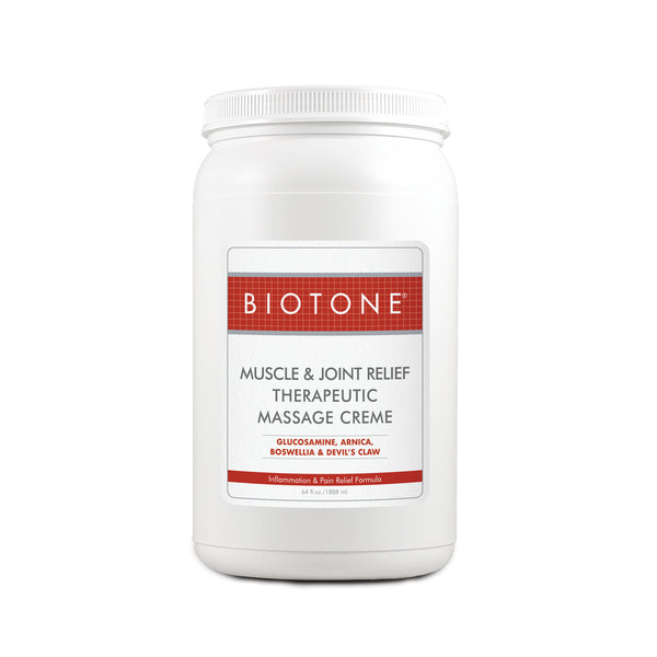 BIOTONE Muscle Joint Relief Therapeutic Massage Creme (scented)64oz (Half gal)