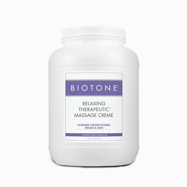 BIOTONE  Relaxing Therapeutic Massage Creme (scented) 128 fl. oz (on Backorder)