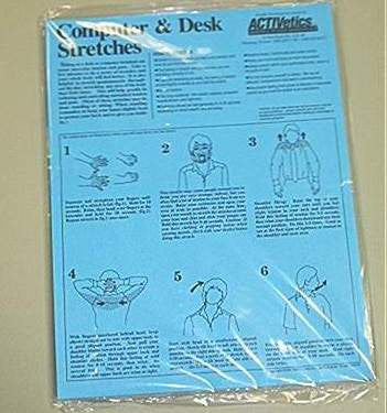 computer and desk stretches  - instruction sheet from Activetics