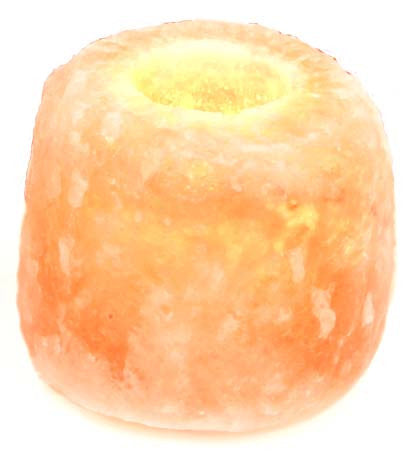 Himalayan salt candle holder
